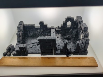 Ruins 2 room 32mm terrain FAST SHIP|Alternate Wargaming Miniature