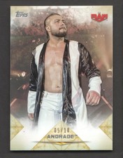 2020 Topps WWE Undisputed Wrestling Card Gold #2 Andrade 5/10