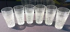 SET OF 6 VTG WEXFORD 6 1/4" ICE TEA TUMBLERS GLASSES ANCHOR HOCKING EXC COND !!!
