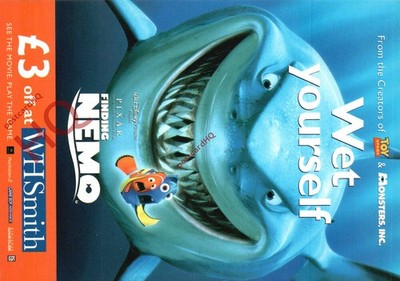 Postkarte> Computerspiel Werbung, Playstation 2 Findet Nemo [Bumerang]