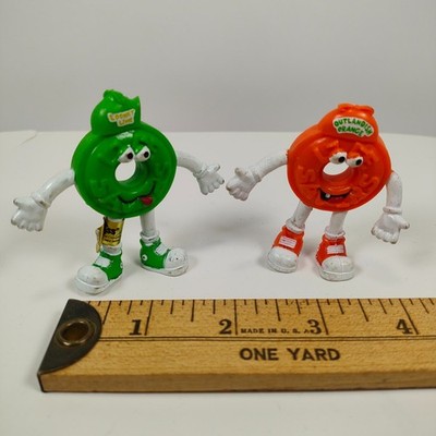 Vintage Life Savers Werbe Spielzeug Figuren ''Looney Lime-Outlandish Orange''