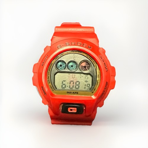 G SHOCK BAPE watch DW-6900 Limited Edition RED