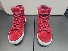 SUPRA Skytop Dark Ruby Velvet / White 58062-643-M Kids Size 6. 5 US