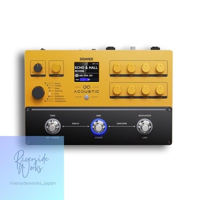 Donner Acoustic Preamp Loop Multi-Effect Pedal for Guitar