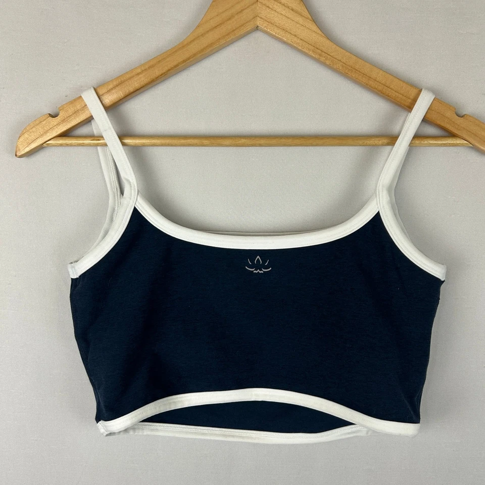 Beyond Yoga Midnight Navy Blue Crop Tank Top Shirt Women's Size M - Image 3 of 4