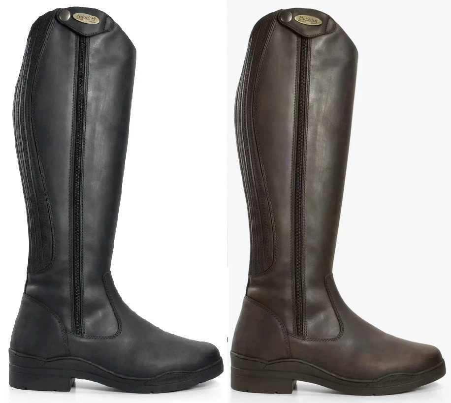 Brogini Monte Cervino Winter lange Landreitstiefel mit warmem Kunstfellfutter