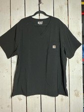 Carhartt Modern Fit Black V-Neck scrub top 2XL