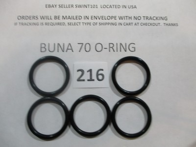216 O-ring 1-1/8'' ID x 1-3/8'' OD x 1/8'' thick. Buna-70.   Quan 5.