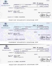 3 x Hilton Hotels Corporation 2000 Tysons Corner Washington Cisco Texas 40 Cent