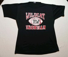 Vintage 90s 750 Pound Club T Shirt Mens XL Black Wildcat Ironman Made In USA