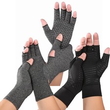 Arthritis Compression Gloves Pain Relief Support Fingerless Hand Wrist Joint UK