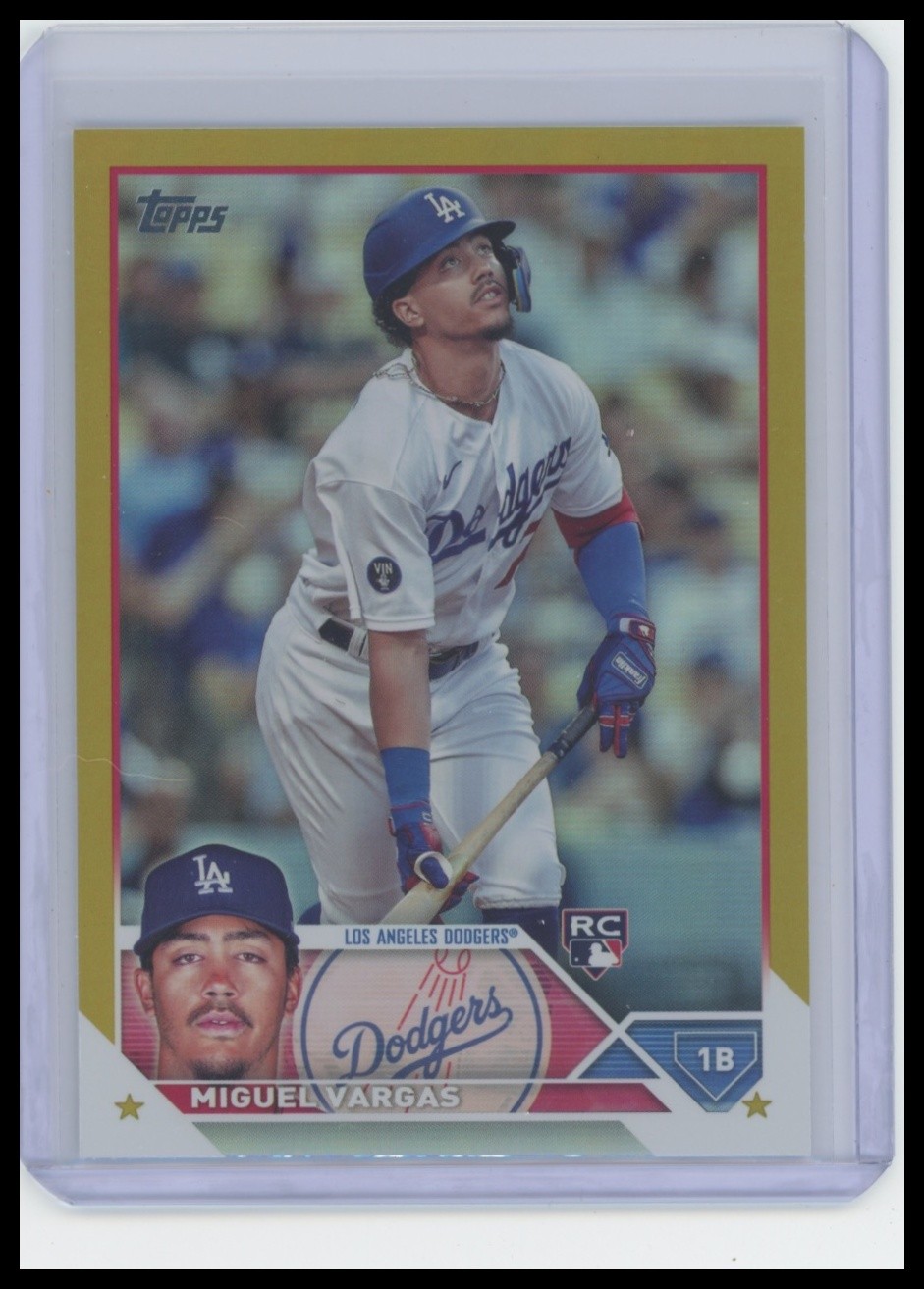 2023 Topps #163 Miguel Vargas Gold Foil