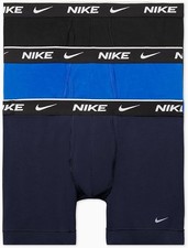 SMALL Nike Everyday Mens Cotton Stretch 3 Pack Trunk Boxer Briefs