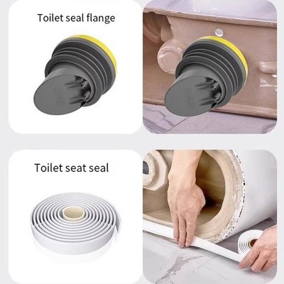 Leicht austauschbare WC-Flanschdichtung mit bewährtem Auslaufschutz-Design