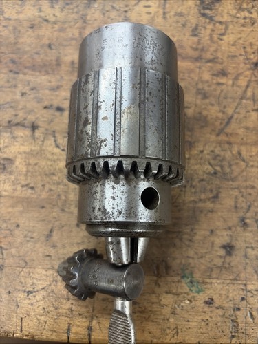 Jacobs 59B Lathe Headstock Spindle Drill Chuck, 1- 1/2" x 8 TPI, 3/16"-3/4" Cap