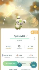 Pokemon Shiny Spinda 8 -TRA'DE 20k Dust GO Registered Shiny Spinda- Description