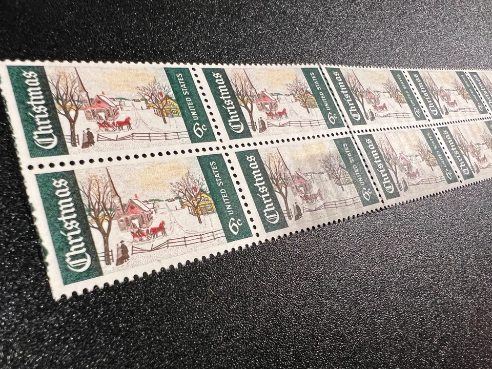 Estampillas de Navidad de 1969 vintage - 10 MNH 6¢ franqueo de Estados Unidos (Scott #1384) ENVÍO GRATUITO Foto 2 de 3