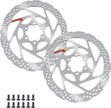 2Pcs 140mm 160mm 180mm Bike Disc Brake Rotor with 12 Bolts, 160mm, 2pcs 