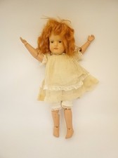 Antique 1911 Schoenhut girl doll wood jointed original wig & clothes redhead