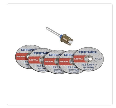 #ad #ad Dremel EZ406 1 1 2 in. Cut Off Wheel amp; Mandrel Starter Kit for Metal 6 pc $18.70
