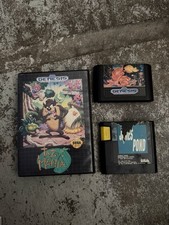 Sega Genesis Game Lot Taz Mania, Greendog & James Pond Tested Working