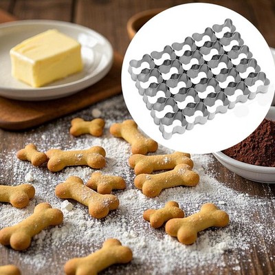 Small Dog Bone 25 Cavity Cookie Cutter For DIY Dog Bone Shaped Foods Cookie