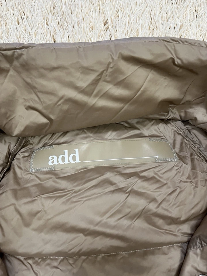 Add down jacket hoodie size 34 women Duck Down Beige waw552 Puffer - Image 4 of 4