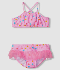 Seafolly Toddler's Girl's Pink Spring Bloom Swim Set Swimwear Size 1