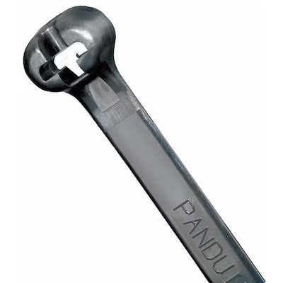 Panduit Bt8lh-L0 Cable Tie, 27-1/2 In L, 8 In Max Bundle Dia., Black, Nylon