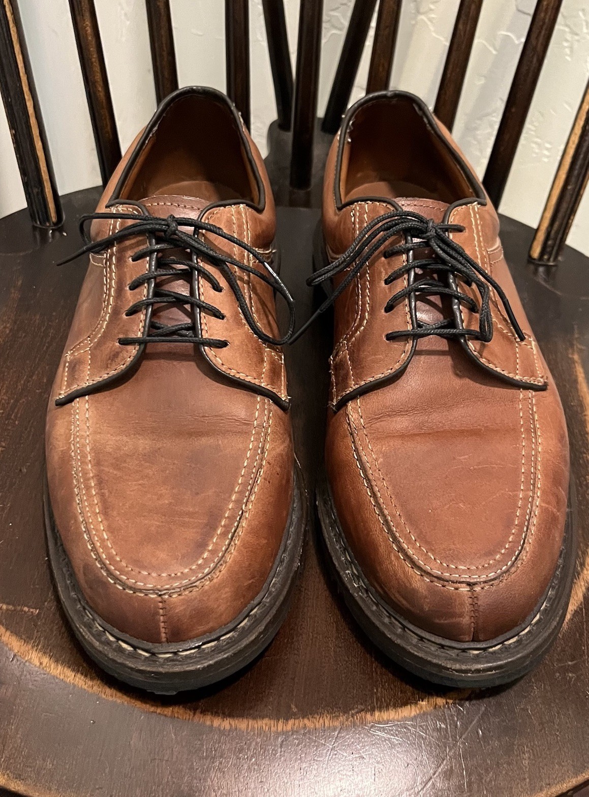 SAOLA Scarpe eleganti derby Allen Edmonds 1951 Wilbert punta spaccata marrone da uomo taglia 8 5 D