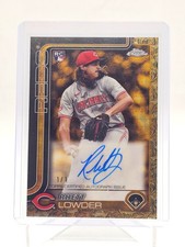 Marketplace image: RHETT LOWDER 2025 TOPPS GILDED CHROME SUPERFRACTOR ROOKIE RC AUTO 1/1 Q5547