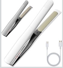 Cordless Hair Straightener and Curler 2 in 1, Fast Heating Cordless Flat Iron