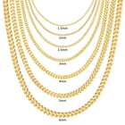 10k Yellow Gold 1.5mm-6mm Franco Box Necklace Bracelet Chain Mens Womens 7"- 30"