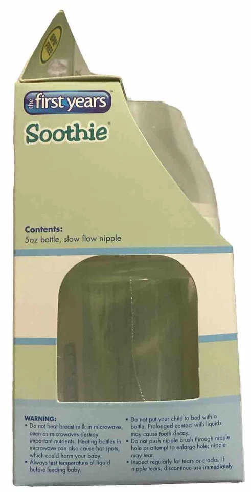 Biberón recién nacido First Years Soothie y pezón de flujo lento 0-3 meses ENVÍO GRATUITO🌻 Foto 3 de 4