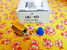 One, (1) Flare to Pipe Union, Brass Fitting Solid Union 1/4 FM Flare x 1/8 FMPT 