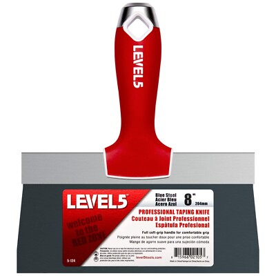 LEVEL5 8'' Drywall Taping Knife Blue Steel | 5-124