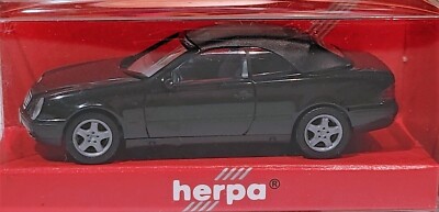 Herpa 022583 Mercedes Benz CLK Cabrio - Black  1/87 (plastic) MIB