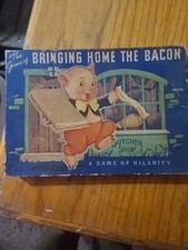 1939 Bringing Home The Bacon Board Game By Whitman Publishing Co
