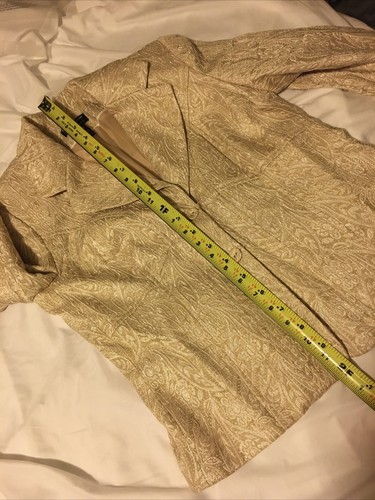 Worthington Works Damenblazer Größe 8 beige mit zwei Knöpfen gefüttert - Bild 10 von 10