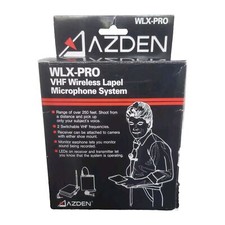 Azden WLX-PRO VHF Wireless Lapel Microphone System s5/Brand New 