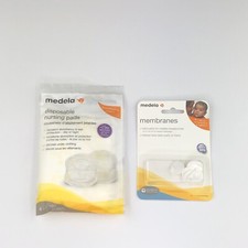 Medela 4 Nursing Pads  6 Spare Membranes Replacement Parts 87088 New