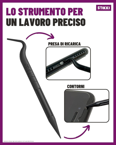 STIKKI® Pasta per La Pulizia Di Cellulari, Smartphone, Cuffie Etc. – Kit Di Puli - Photo 6/12