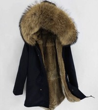 Herren CARMEN CHARLOTT Luxus Echt Pelz Parka ...