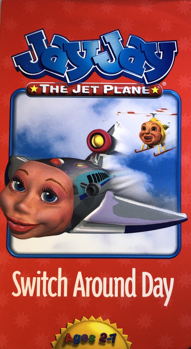 JayJay The Jet Plane-Switch Around Day(VHS 1998)TESTED-RARE