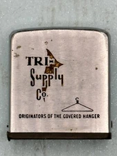Tri Supply Co Advertising Chrome Zippo Tape Measure Ruler