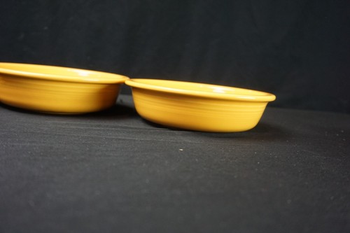 Fiesta Ware Soup, Cereal Salad, Bowl 7” SUNFLOWER YELLOW Set of 3 - Picture 7 of 13