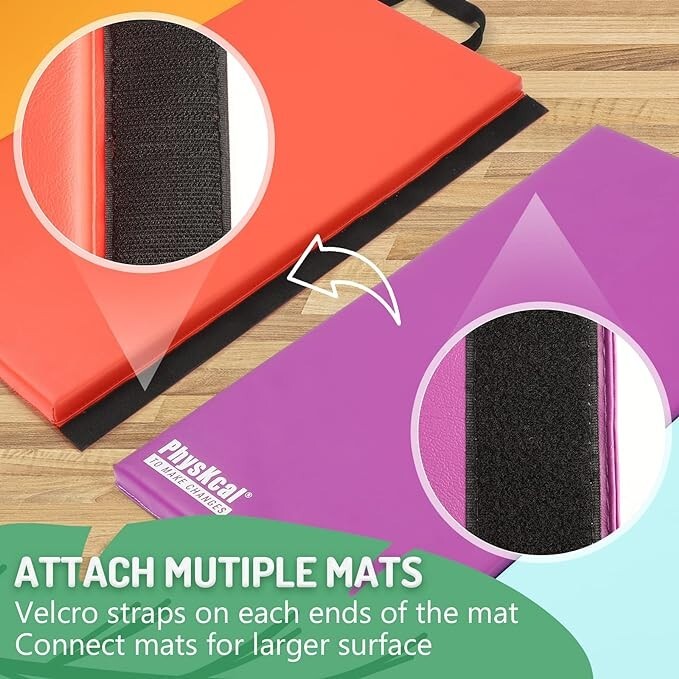 Gymnastics Mats Thick Folding Tumbling Crash Yoga Equipment Floor