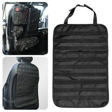 Tactical Vehicle Molle Panel Car Seat Back Cover Protector Organizer Storage Bag