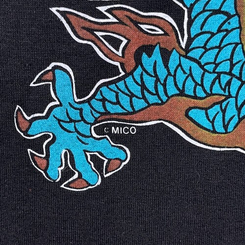 VTG Oneita T Shirt Mens XL Dragon Chinatown San Francisco Single Stitch Black - Picture 3 of 10