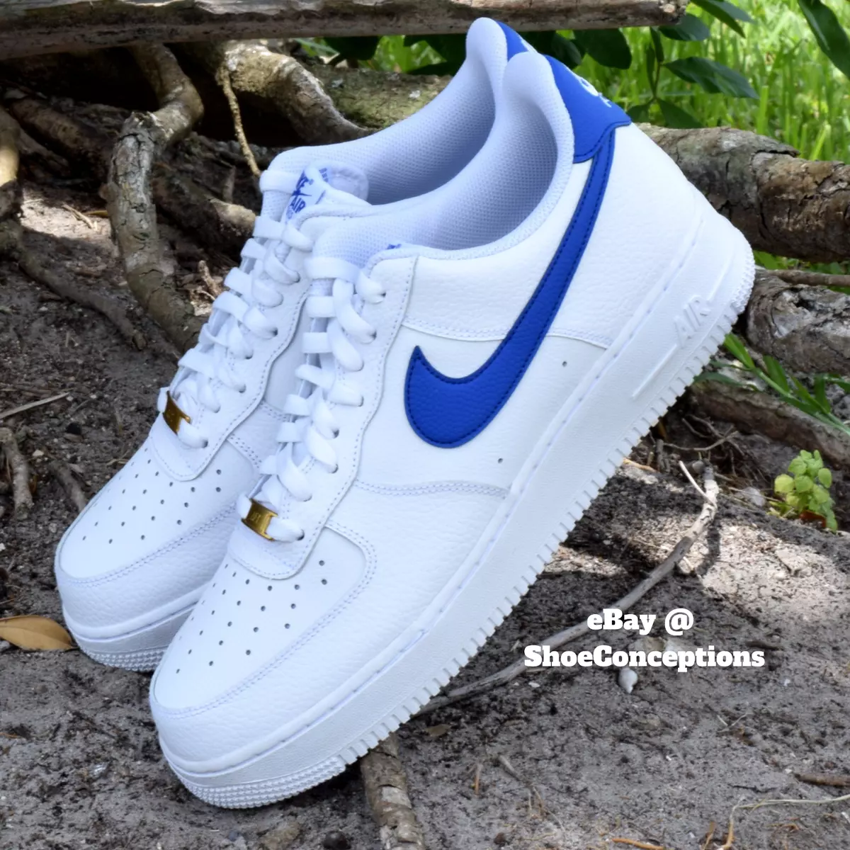 Nike Air Force 1 &#039;07 Shoes White Game Blue DM2845-100 Mens Multi Sizes NEW eBay